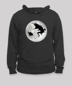 Christmas Santa Claus Moon Shadow Hoodie