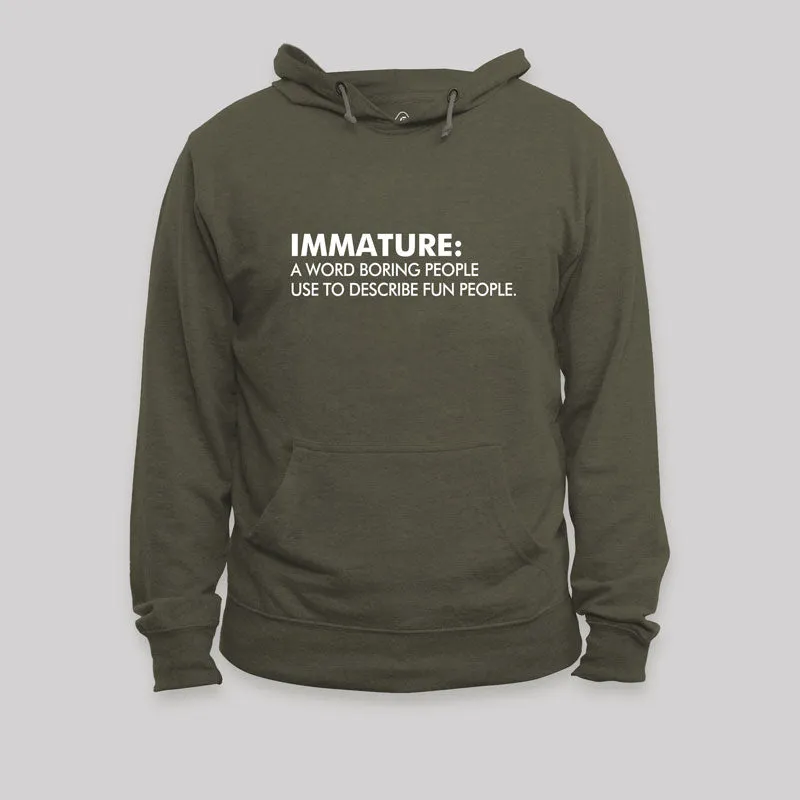 Maturity Misunderstood Geek Hoodie - Image 3