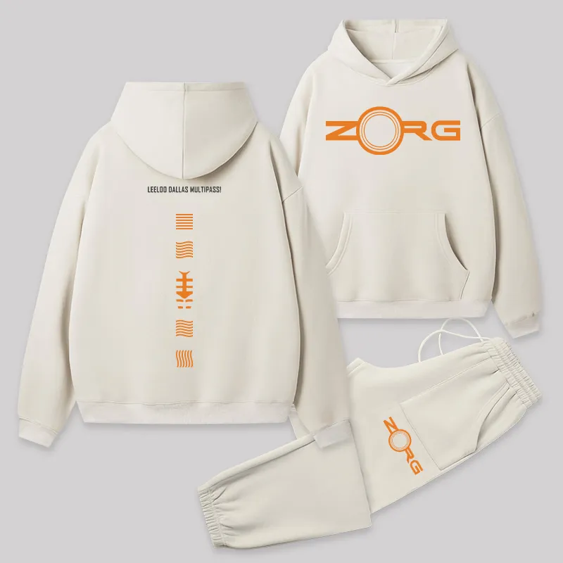 The Fifth Element Front and Back Printed Geek Fleece Hoodie Set - Image 3