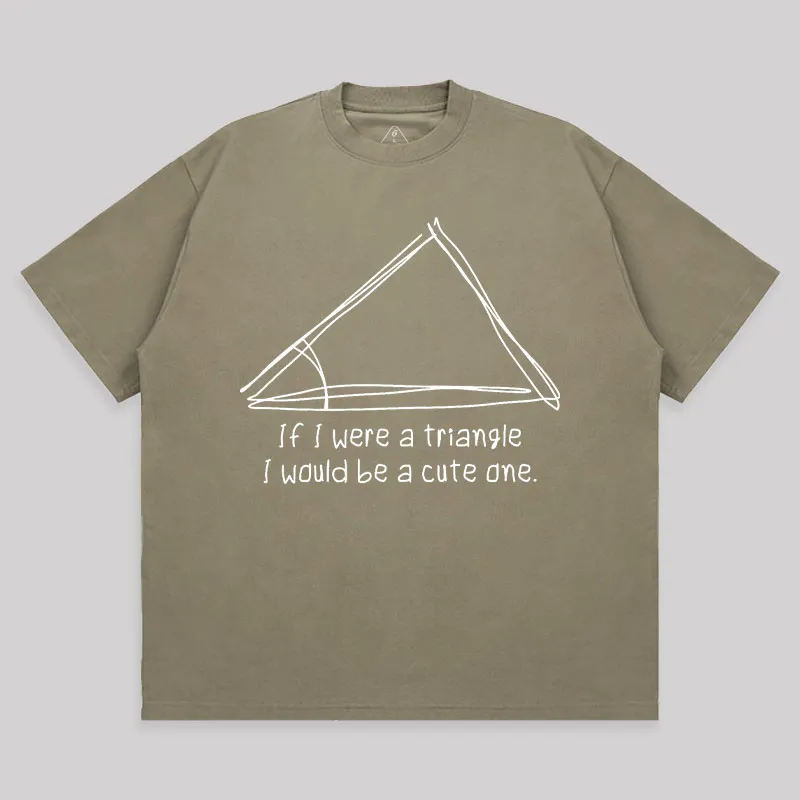 A Cute Triangle Unisex Oversized T-shirt - Image 4