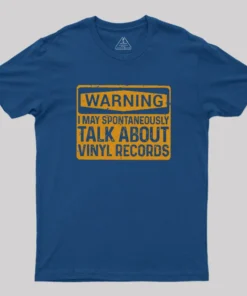 Alternative view of Vinyl Lovers Warning Geek T-Shirt