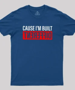 Alternative view of Cause I'm Built Different Geek T-Shirt