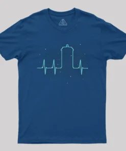 Alternative view of Heartbeats For Who Geek T-Shirt