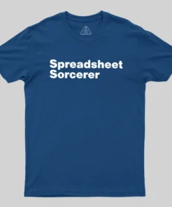 Alternative view of Spreadsheet Sorcerer Geek T-Shirt