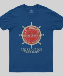 Alternative view of Retro Style Gilligans Island 70s Geek T-Shirt