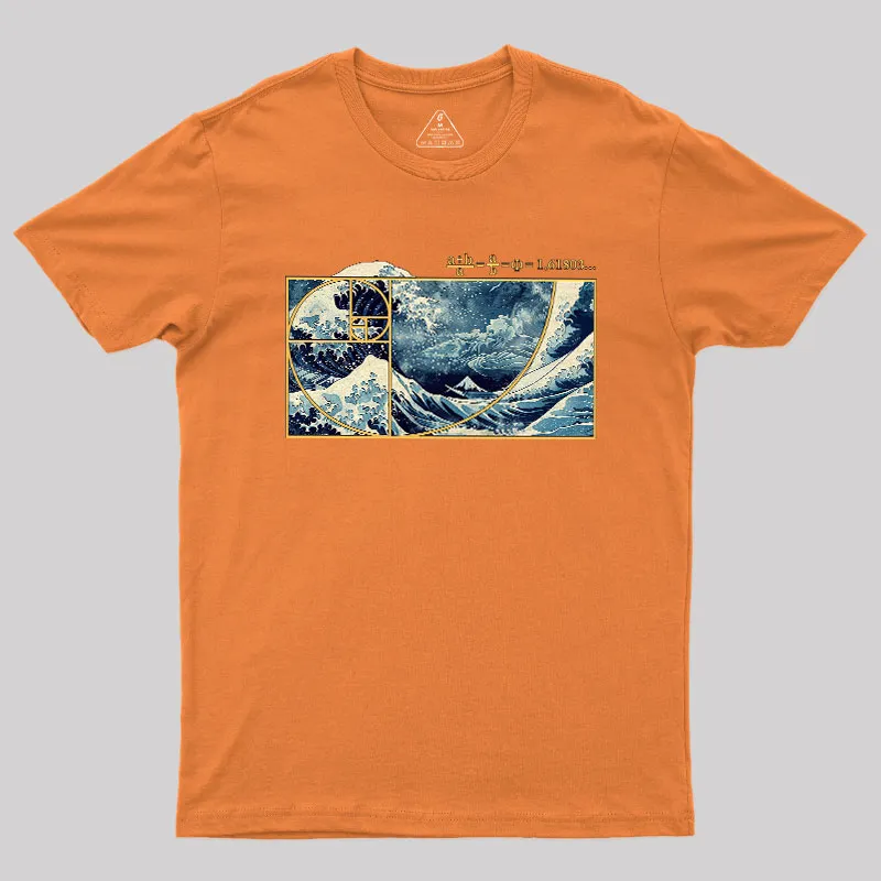 The Great Fibonacci Wave Science Geek T-Shirt - Image 7