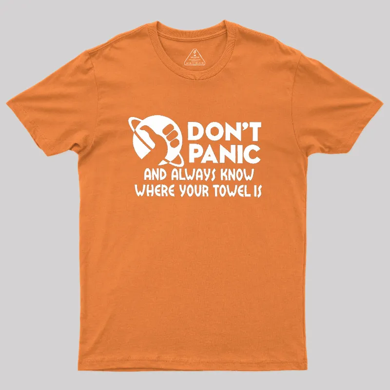 Don't Panic Geek T-Shirt - Image 6