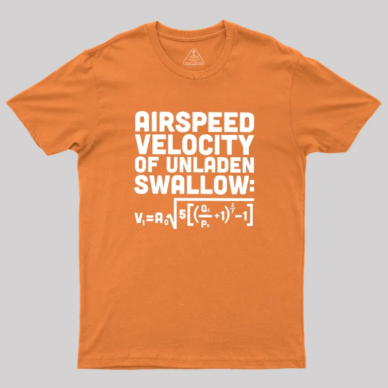 Airspeed Velocity of an Unladen Swallow Geek T-Shirt - Image 7