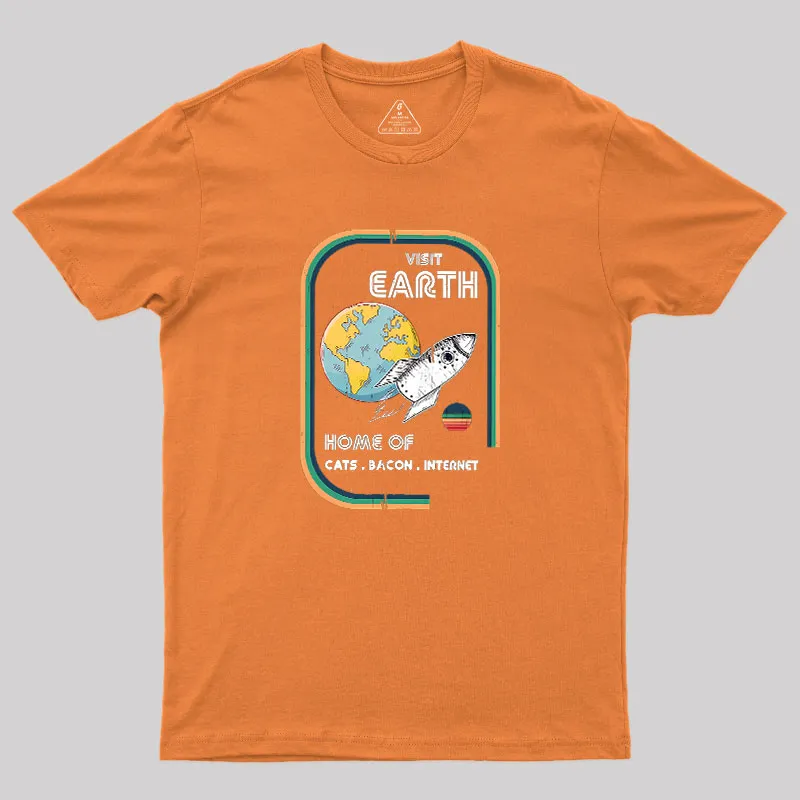 Visit Earth Geek T-Shirt - Image 5