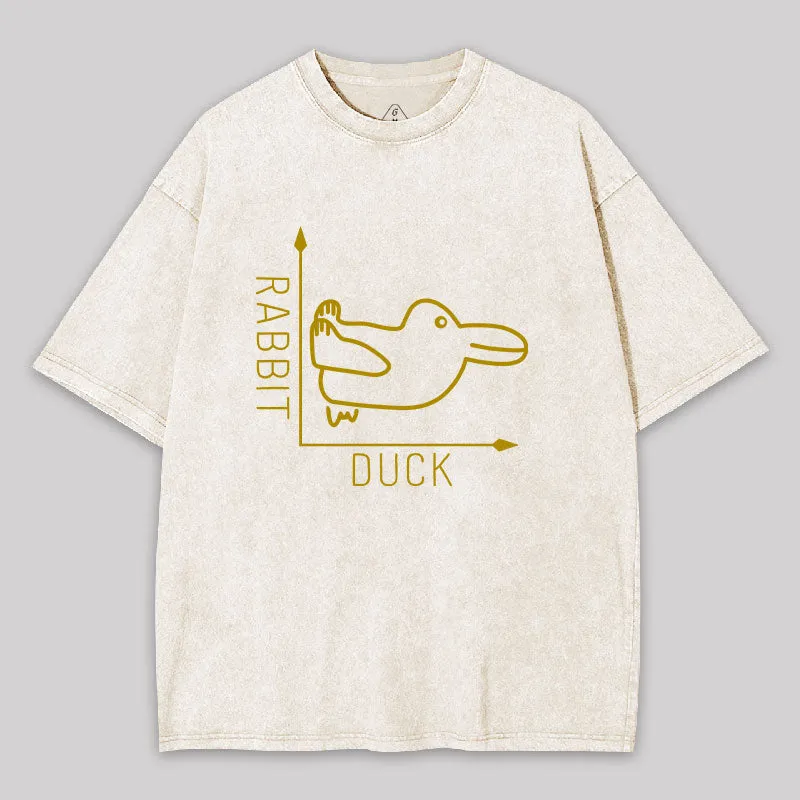 Rabbit or Duck Washed T-shirt - Image 9