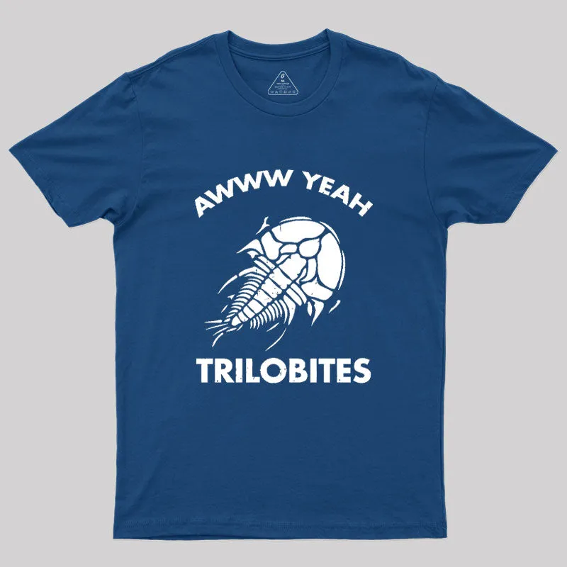 Aww Yeah Trilobites Science Geek T-Shirt - Image 2