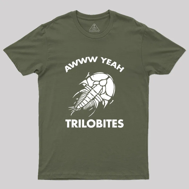Aww Yeah Trilobites Science Geek T-Shirt - Image 3