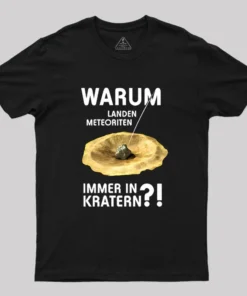 Meteoriten In Kratern Geek T-Shirt