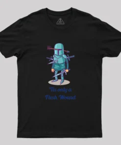 Alternative view of Tis only a Flesh Wound Geek T-Shirt