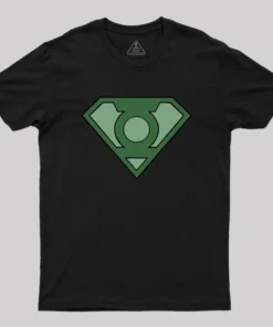 Alternative view of super green lantern Geek T-Shirt