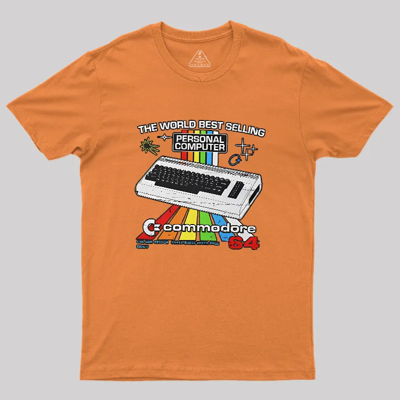 Retro Games Commodore 64 Personal Computer Geek T-Shirt - Image 7