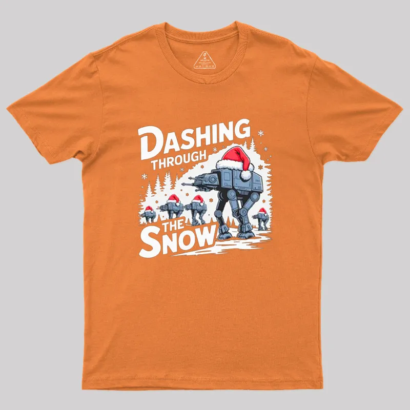 Dashing Through The Snow Geek T-Shirt - Image 7