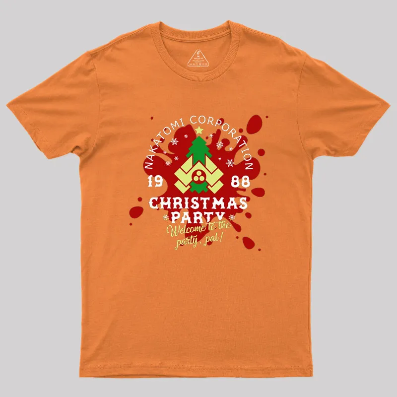 Nakatomi Corp Christmas Party Geek T-Shirt - Image 5