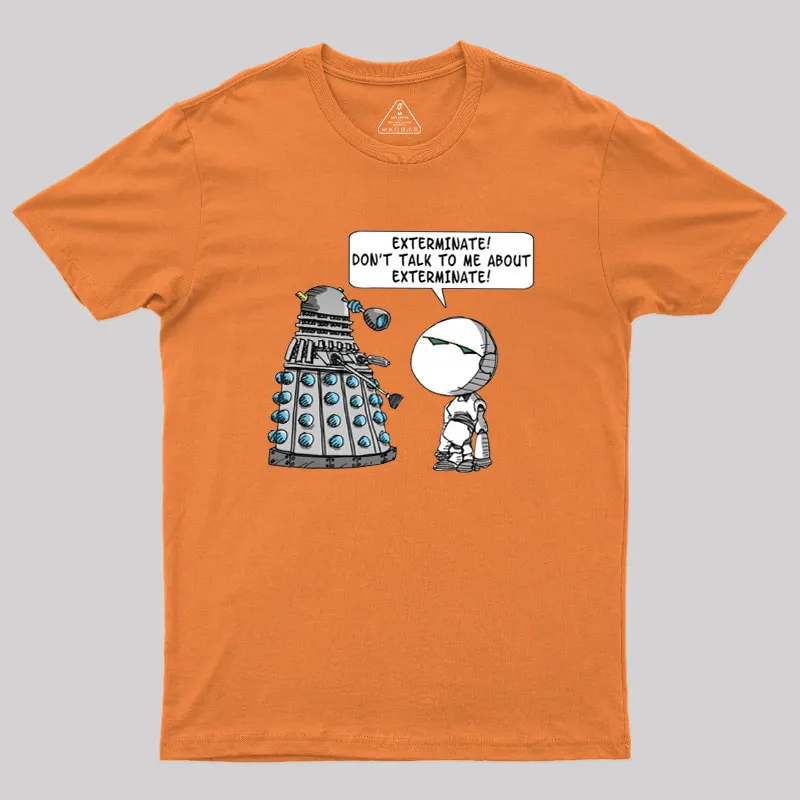 Dalek Adams Mashup Geek T-Shirt - Image 7