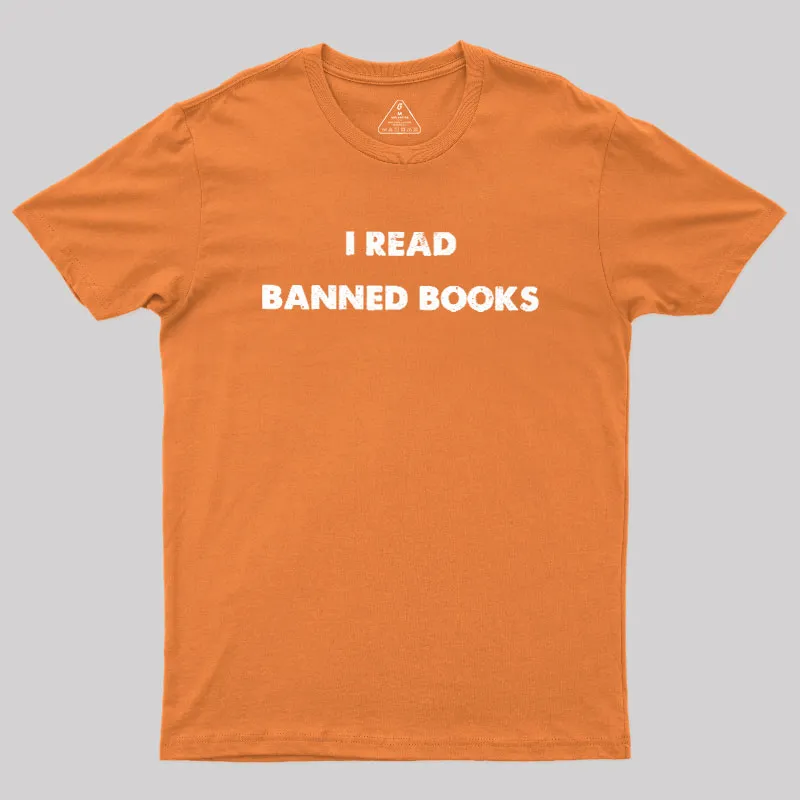 I Read Banned Books Geek T-Shirt - Image 7