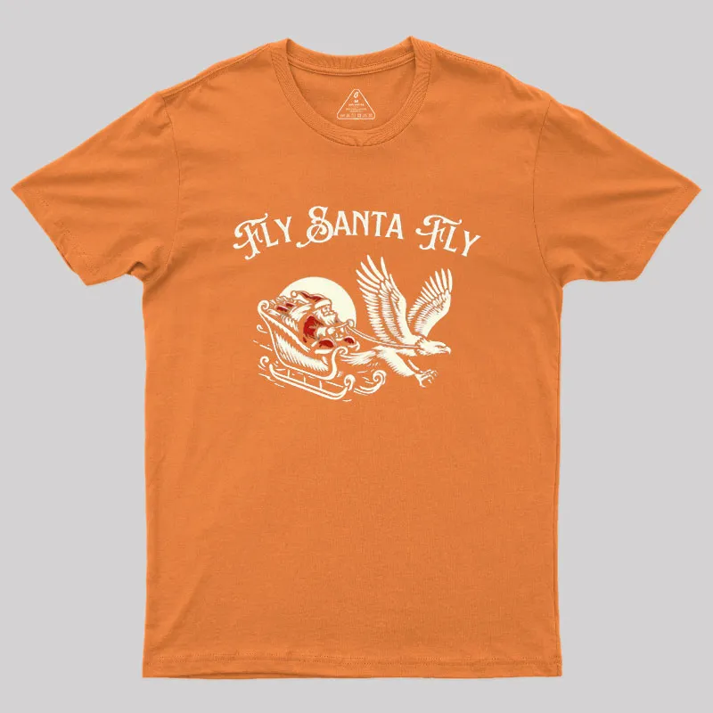 Fly Santa Fly Geek T-Shirt - Image 6