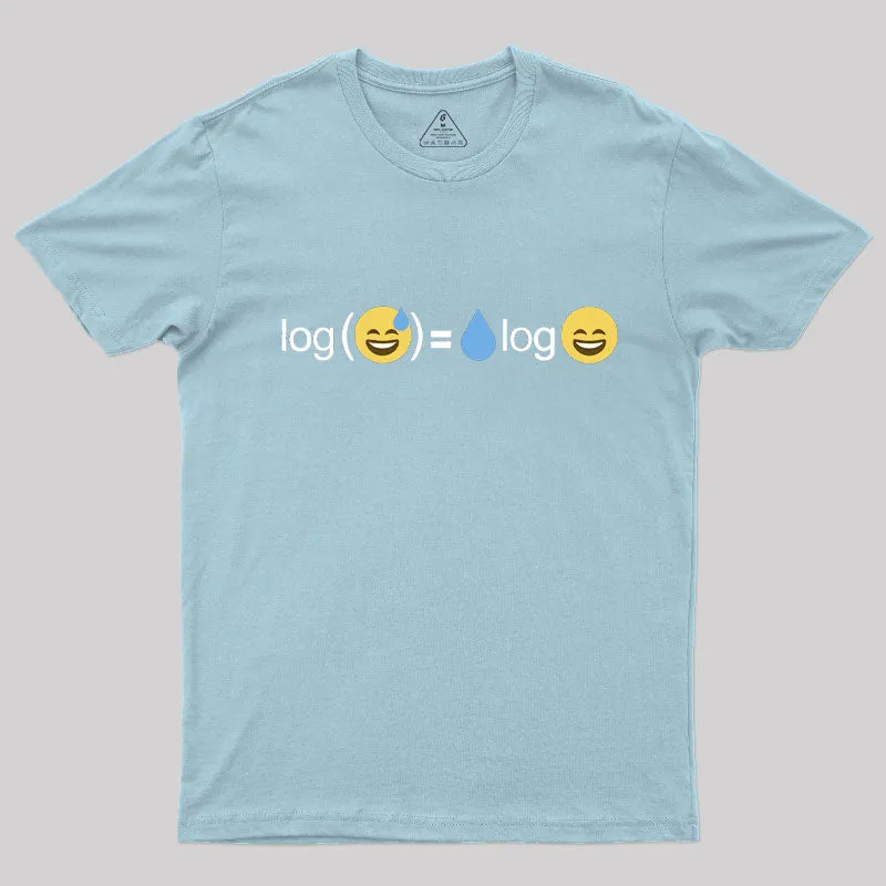 Math Logarithm Meme Joke T-Shirt - Image 8