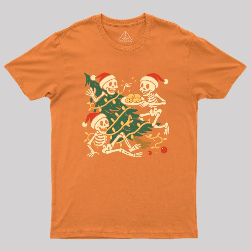 Skeleton Cookie Christmas Chaos Geek T-Shirt - Image 6