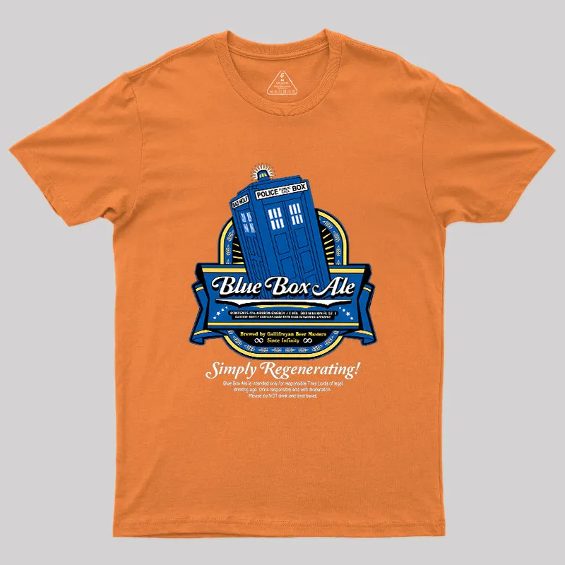 Blue Box Ale Geek T-Shirt - Image 6