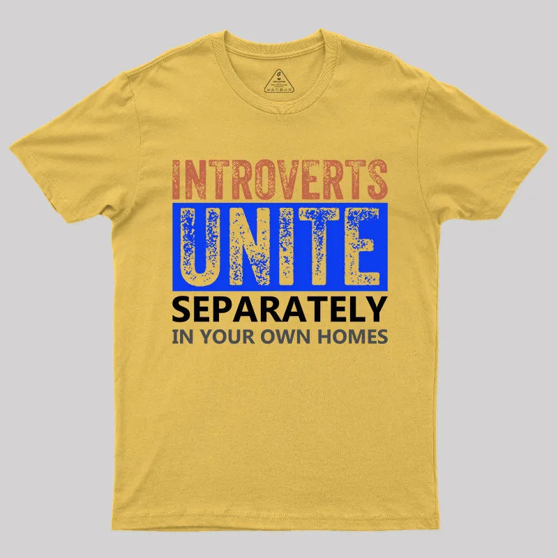 Introverts Unite Separately T-Shirt - Image 5