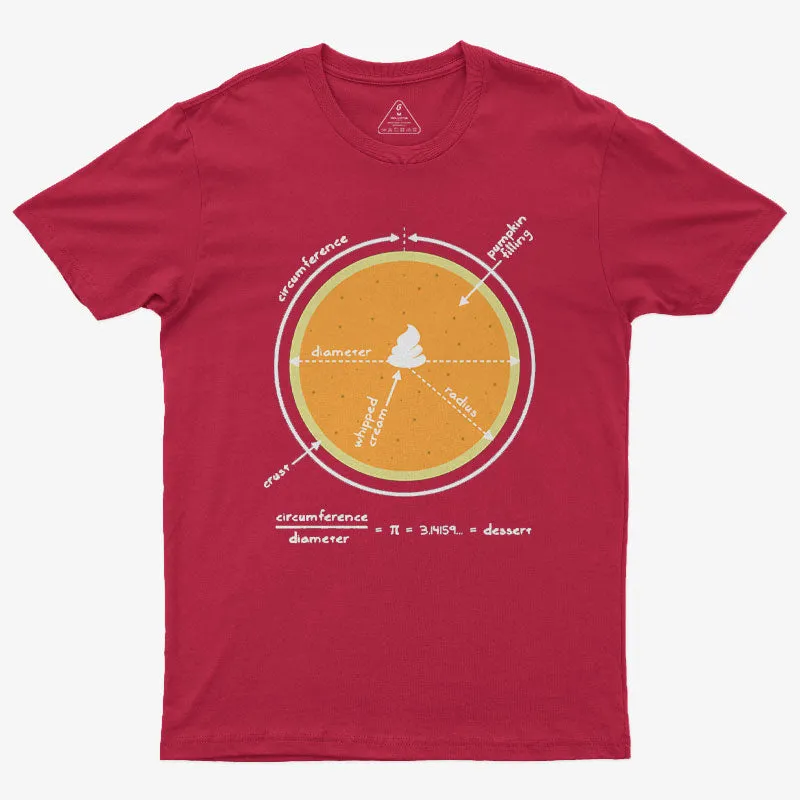 Math Pumpkin Pi Nerd T-Shirt - Image 8