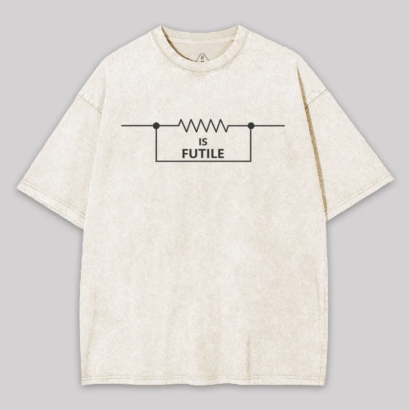 Funny Engineer Resistor Washed T-Shirt - Image 9