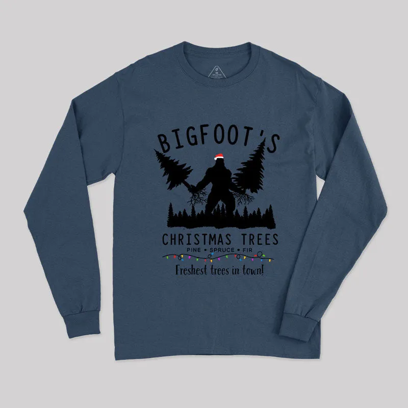 Bigfoot's Christmas Trees Long Sleeve T-Shirt - Image 2