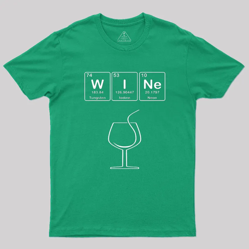 Wine with Elements Symbols T-Shirt - Image 10