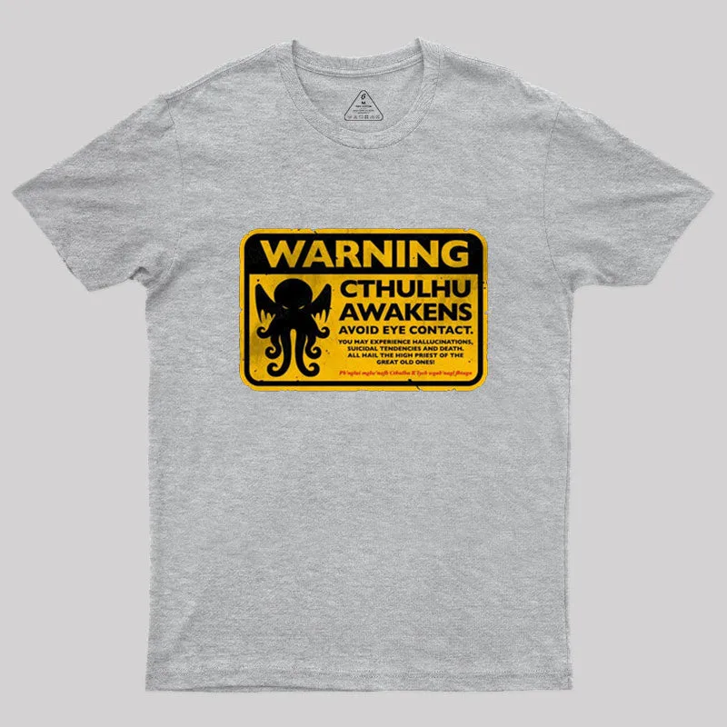 Cthulhu Warning T-Shirt - Image 10
