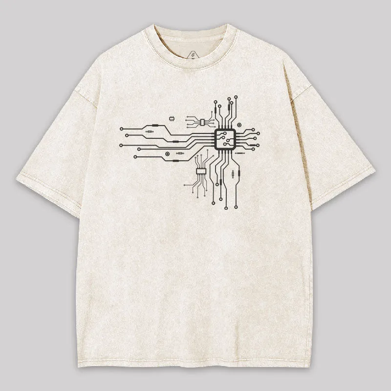 CPU Heart Washed T-shirt - Image 9