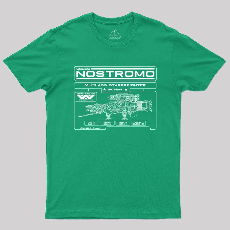 Nostromo Blueprint T-Shirt - Image 10