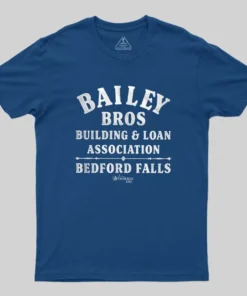 Alternative view of Bailey Bros Bedford Falls Geek T-Shirt