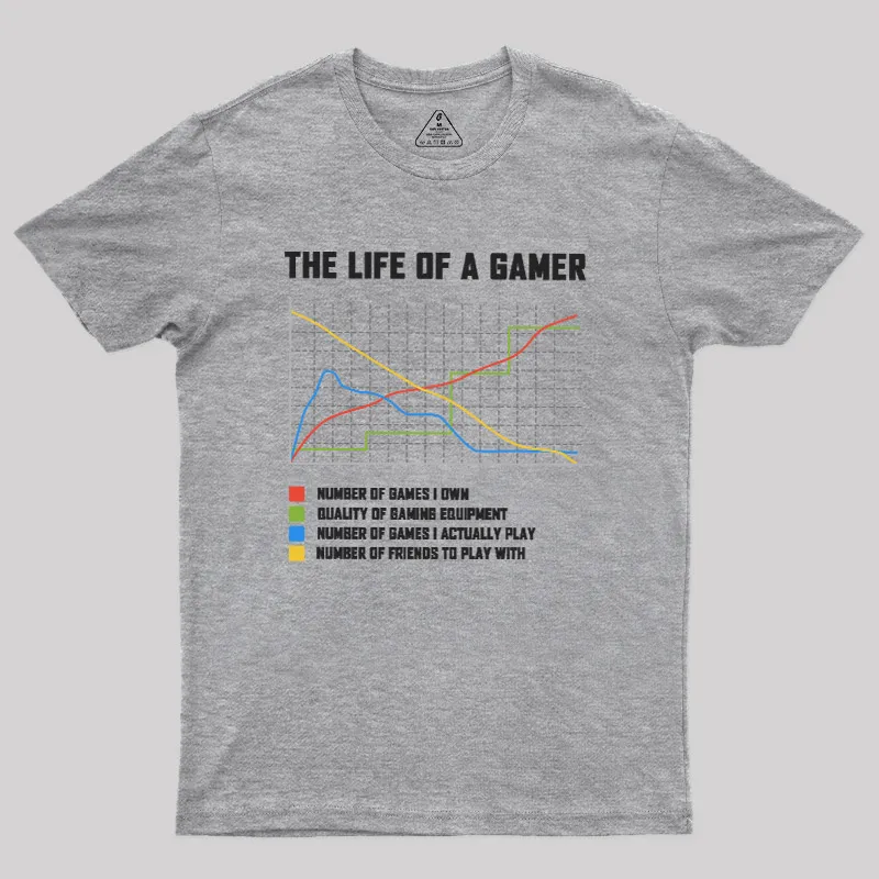 The Life Of A Gamer Geek T-Shirt - Image 4