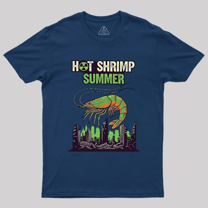 Hot Shrimp Summer Funny Radioactive Geek T-Shirt - Image 2