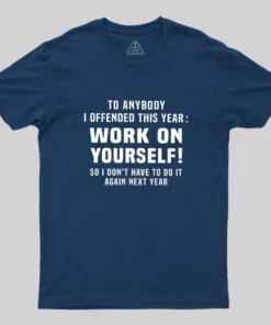 Alternative view of Funny Offensive Message Geek T-Shirt