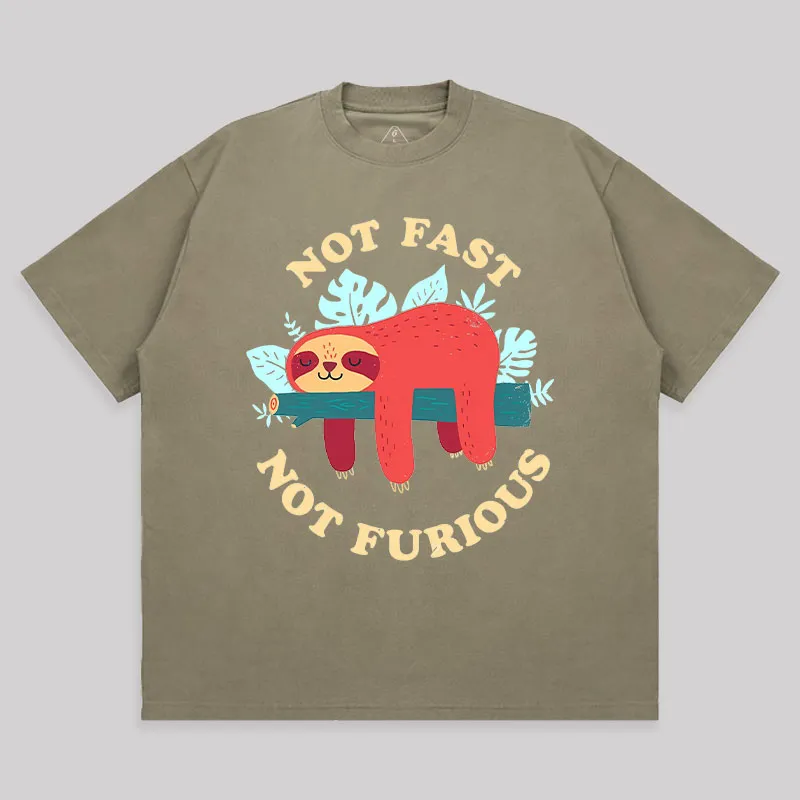 Not Fast, Not Furious Unisex Oversized T-shirt - Image 4