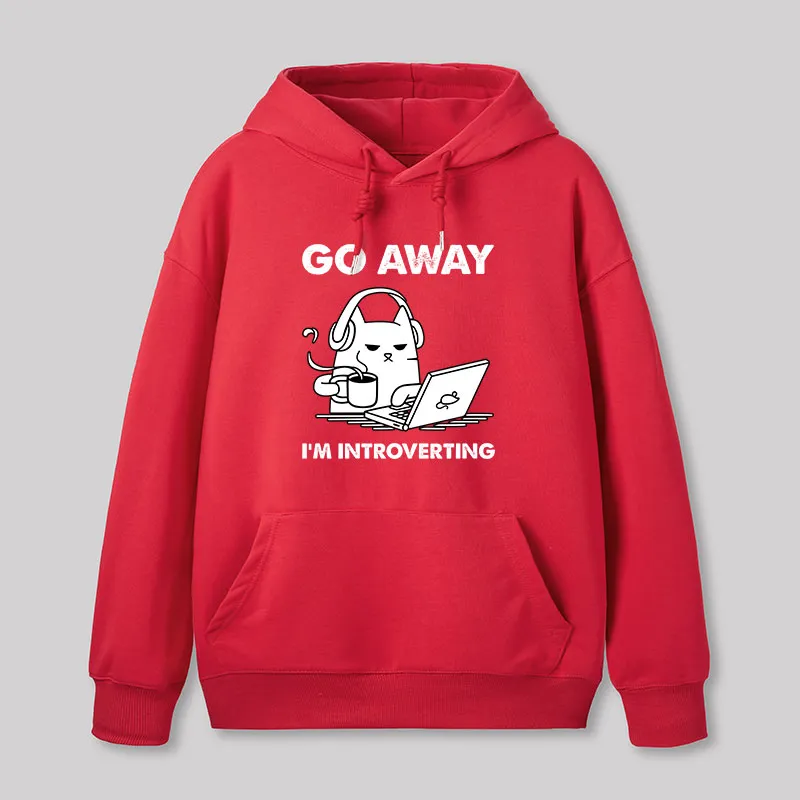 Go Away I'm Introverting Geek Hoodie - Image 6
