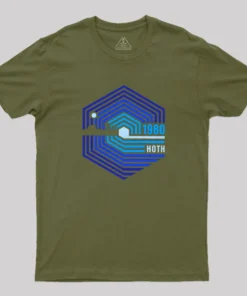 Alternative view of Retro Ice Planet Geek T-Shirt