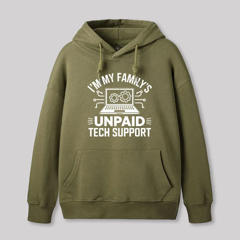 I'm My Family's Unpaid Tech Support Geek Hoodie - Image 3