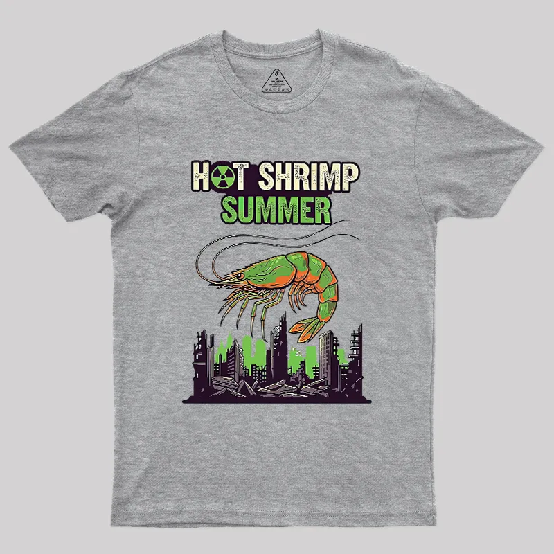 Hot Shrimp Summer Funny Radioactive Geek T-Shirt - Image 4