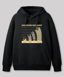 Sandworm Size Chart Geek Hoodie
