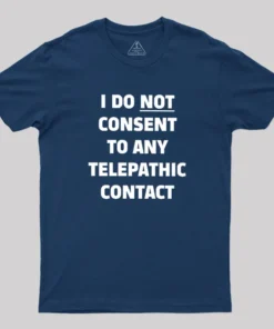 Alternative view of No Telepathy Geek T-Shirt