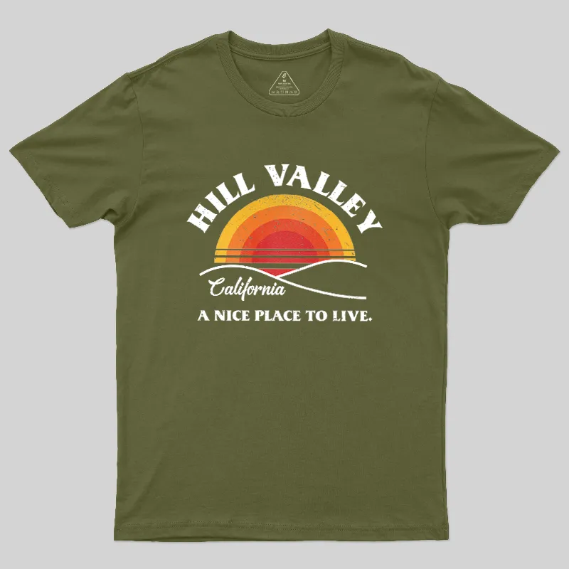 Hill Valley Sunset Geek T-Shirt - Image 3