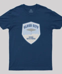 Alternative view of Cloud City Data Storage Geek T-Shirt