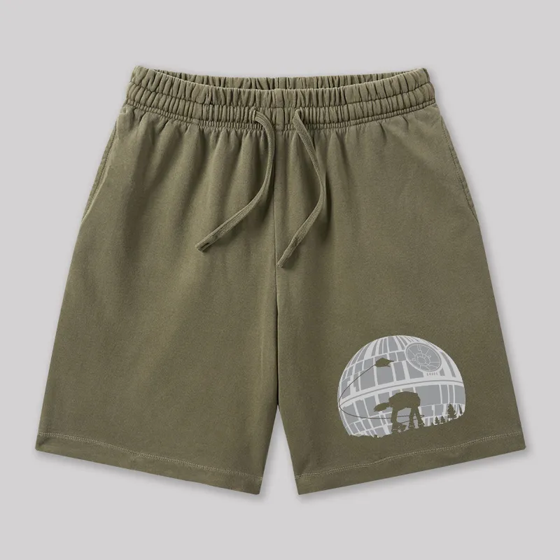 Death Star Geeky Washed Shorts - Image 3